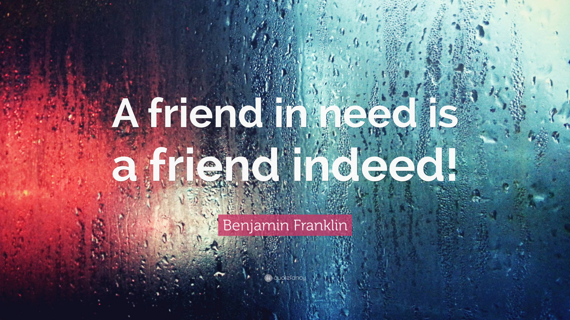 Indeed Friendship Quote Graphic Wallpaper