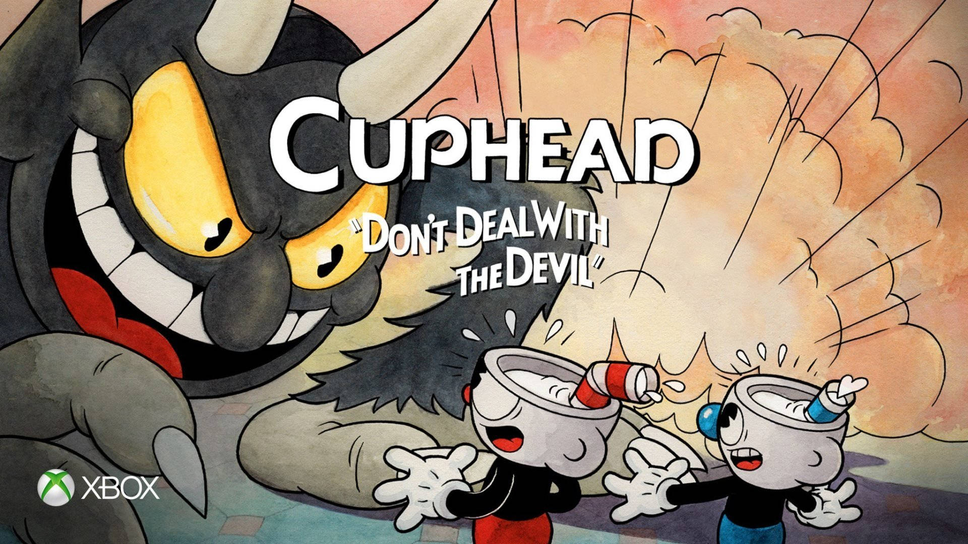 Frightened Cuphead And Mugman
