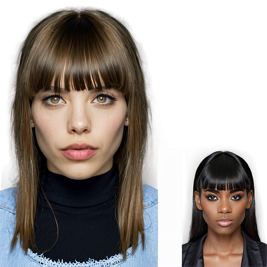 Fringe Bangs Style Guide Png Qid50 PNG