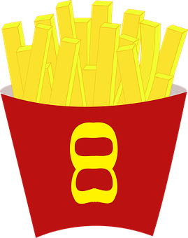 Frites Dans Un Gobelet Rouge PNG