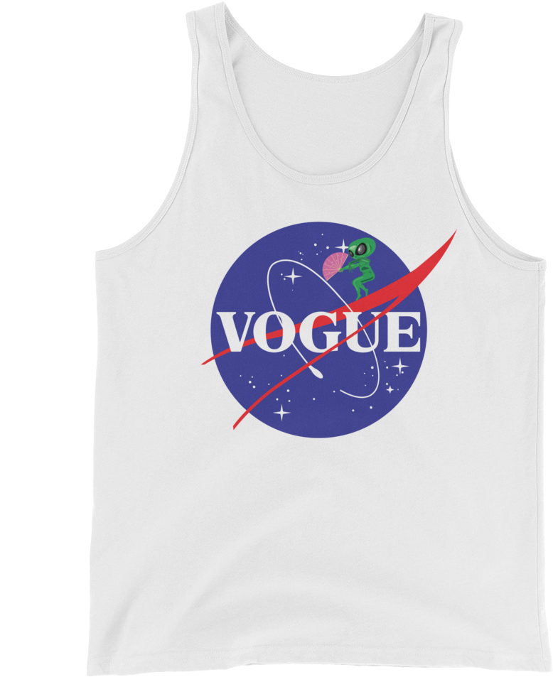 Frog Astronaut Vogue Parody Tank Top PNG