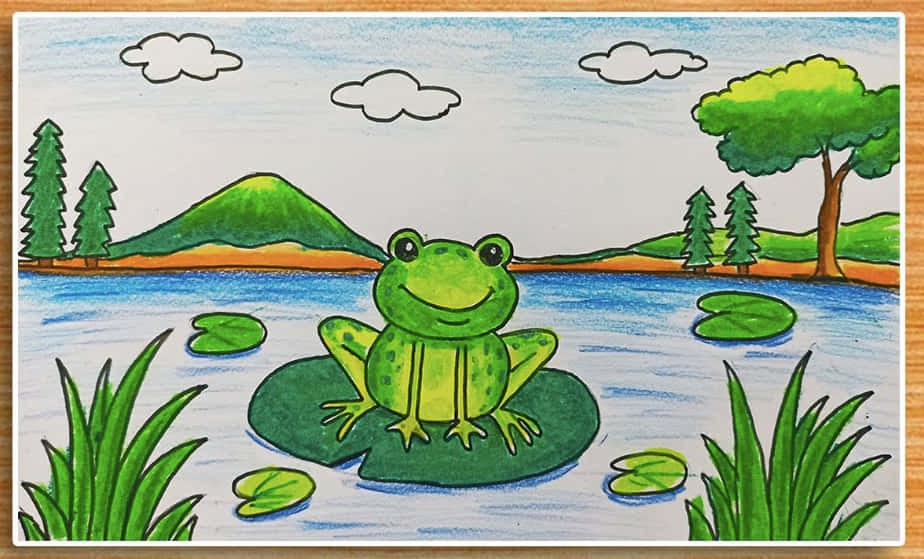 Daily Discipline: Frog Cartoon Drawing and Process Video | EryckWebbGraphics