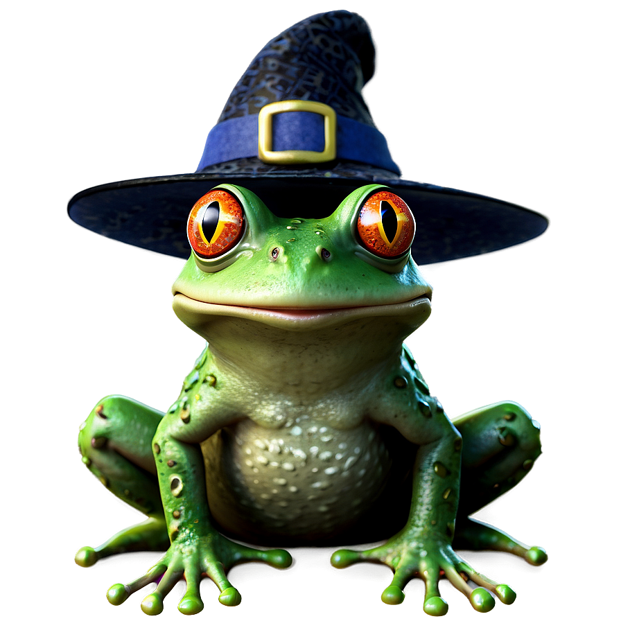 Frog In Witch Hat Png 89 PNG