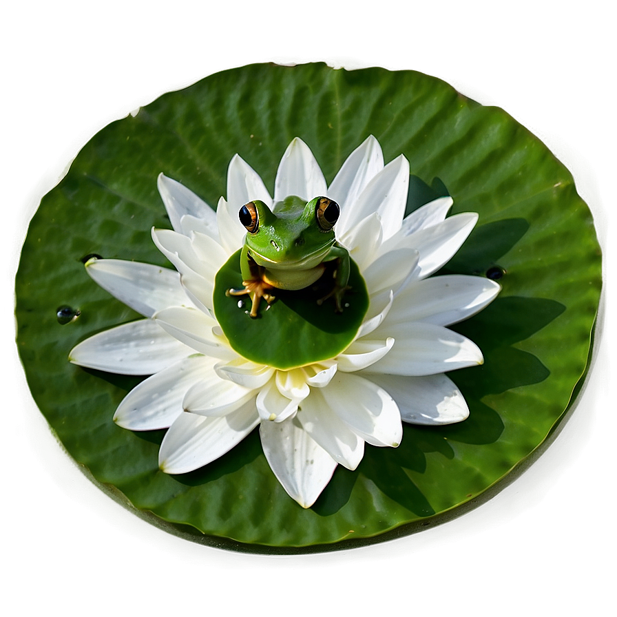 Frog On Lily Pad Png Khv PNG