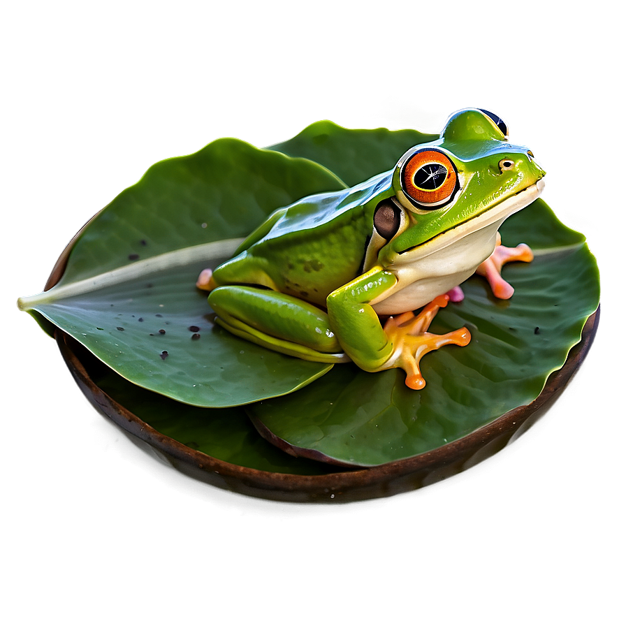 Frog On Lily Pad Png Ymh PNG