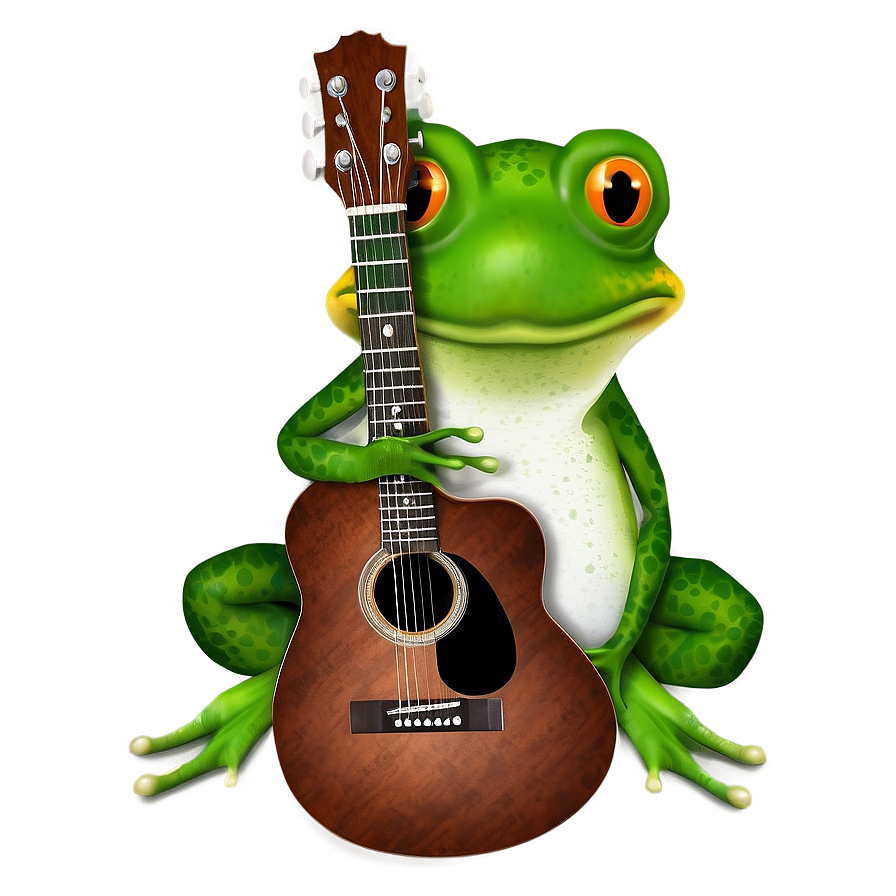 Frog Playing Guitar Png Ulq PNG