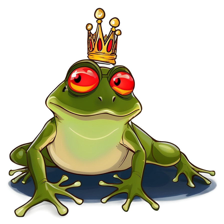 Frog Prince With Kiss Png 05032024 PNG