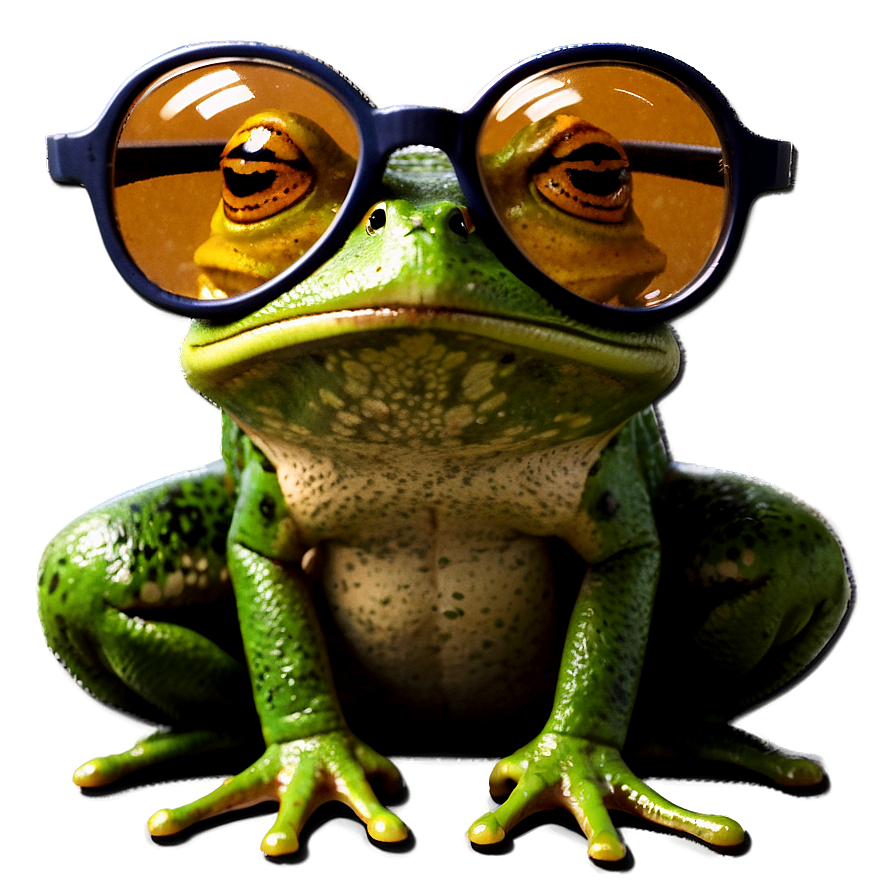 Frog With Glasses Png Wpq49 PNG