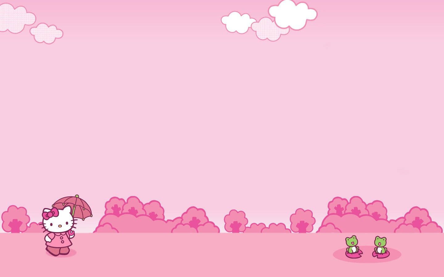 Frogs And Hello Kitty Aesthetic Wallpaper