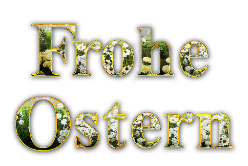 Frohe Ostern Greeting Text PNG