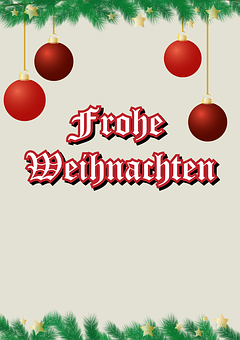 Frohe Weihnachten German Christmas Greeting PNG