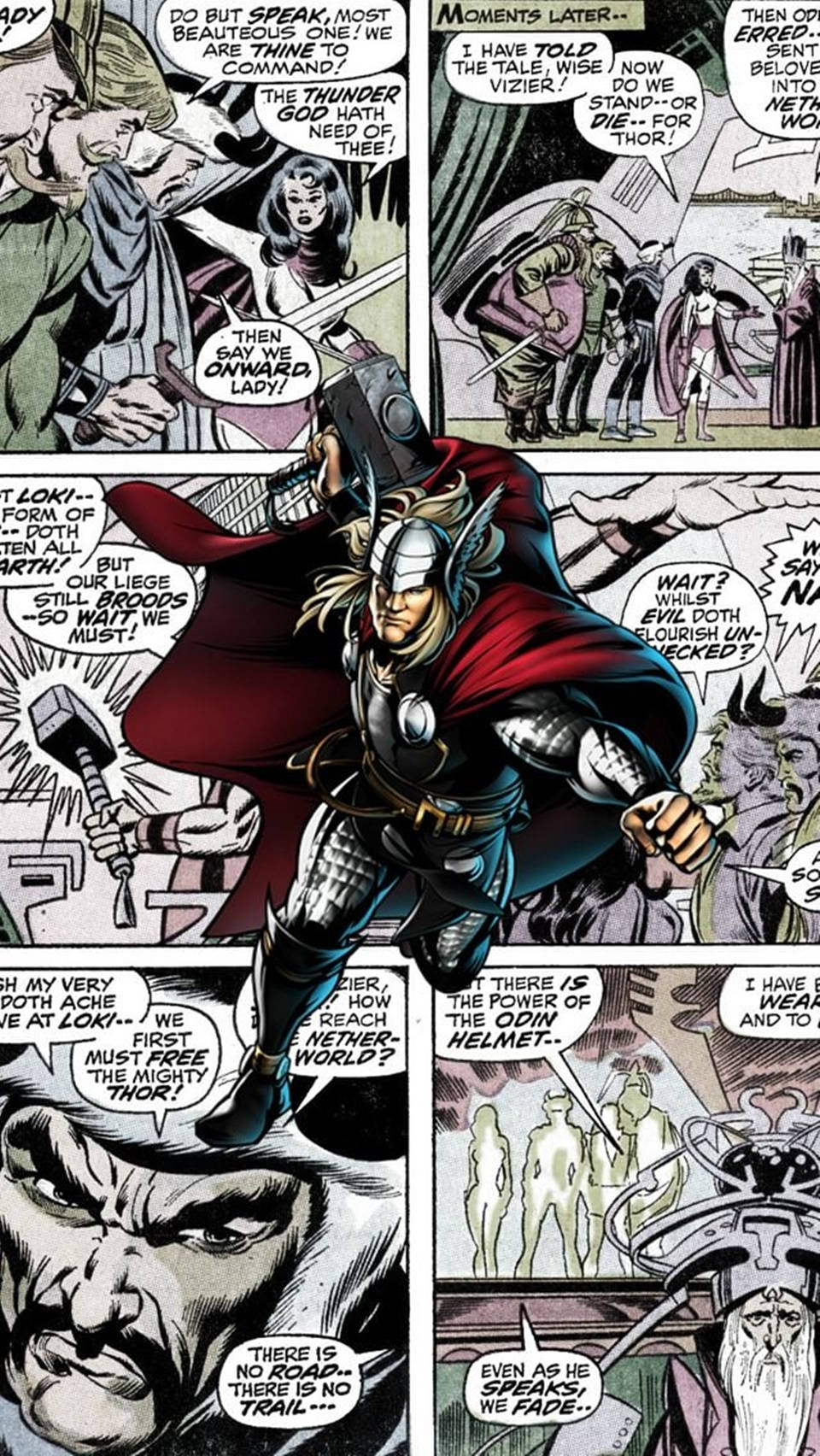 From Marvel Comics Thor Superhero Background