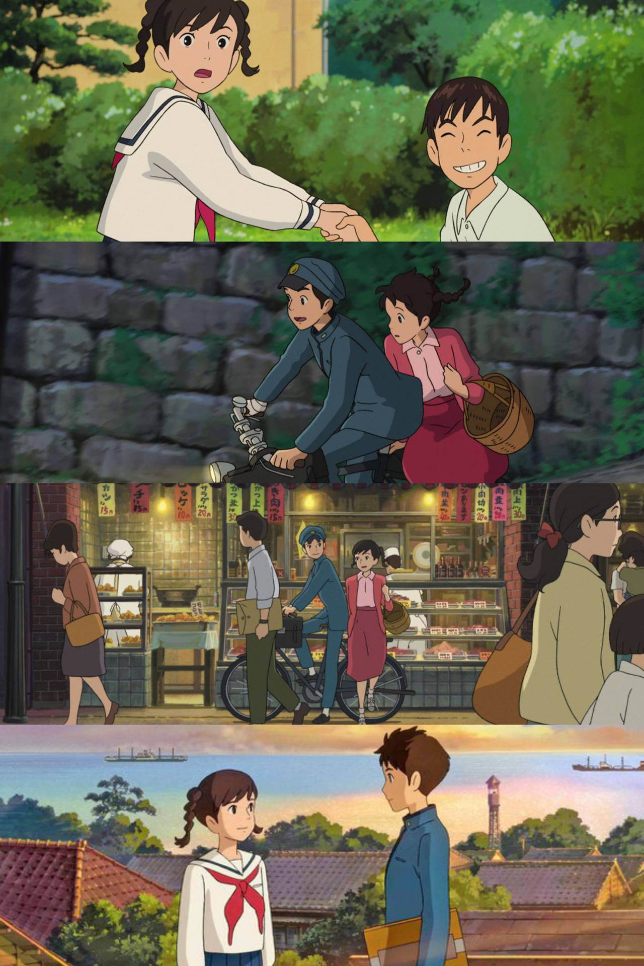 From Up On Poppy Hill Collage Background