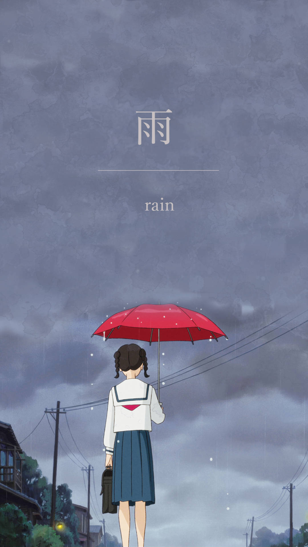 From Up On Poppy Hill Rain Background