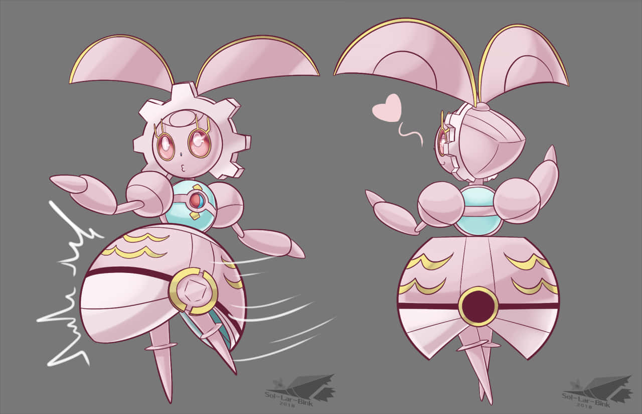 Front And Back Image Of Magearna Wallpaper