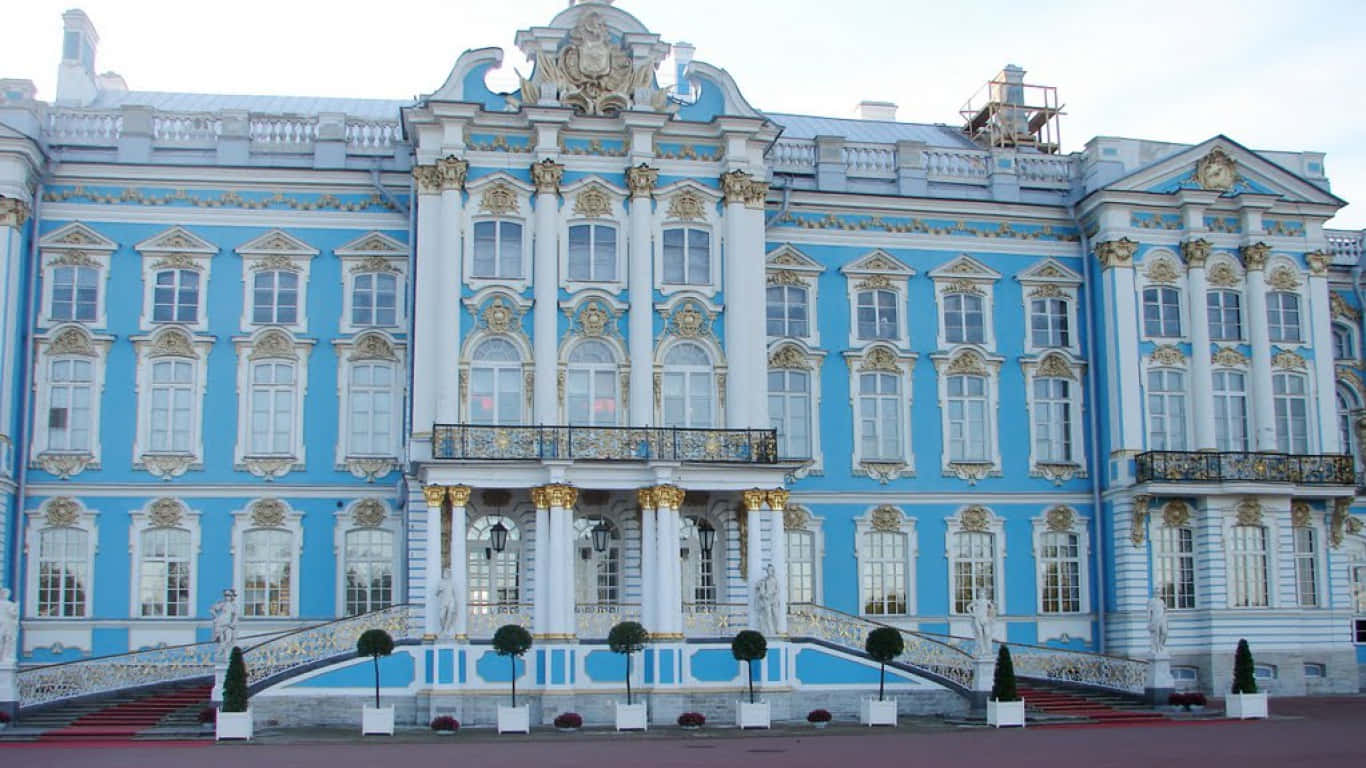 Front Of Catherine Palace Wallpaper