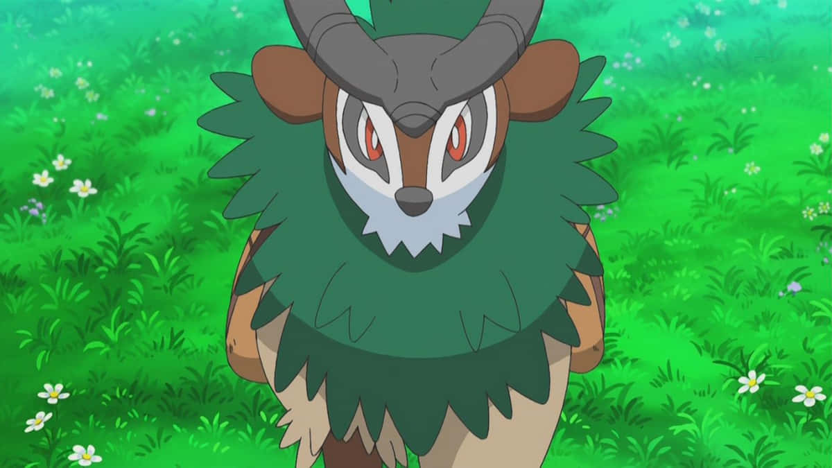 Front Photo Of Gogoat On Grass Wallpaper