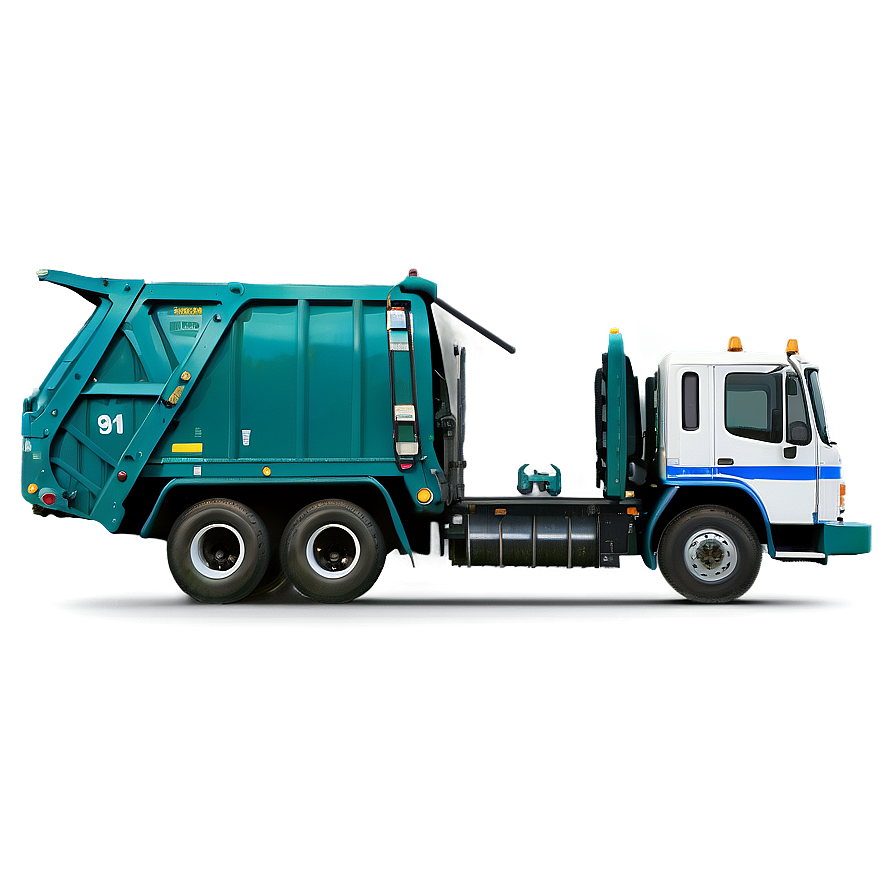 Front View Garbage Truck Png 22 PNG