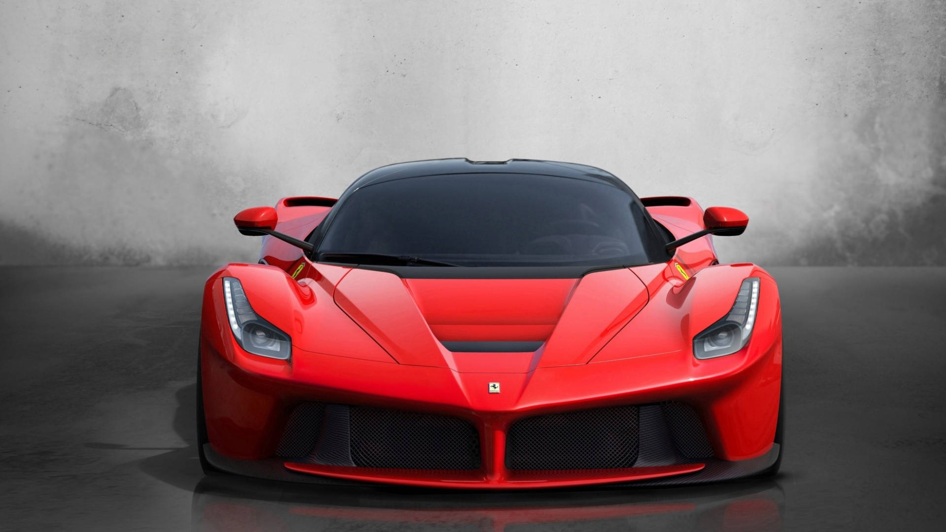 Front View Red Laferrari