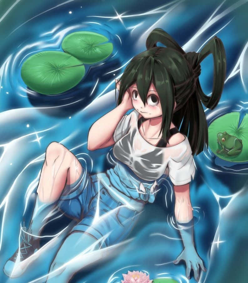 "Froppy spreads her lily pads, ready to leap into a new journey."