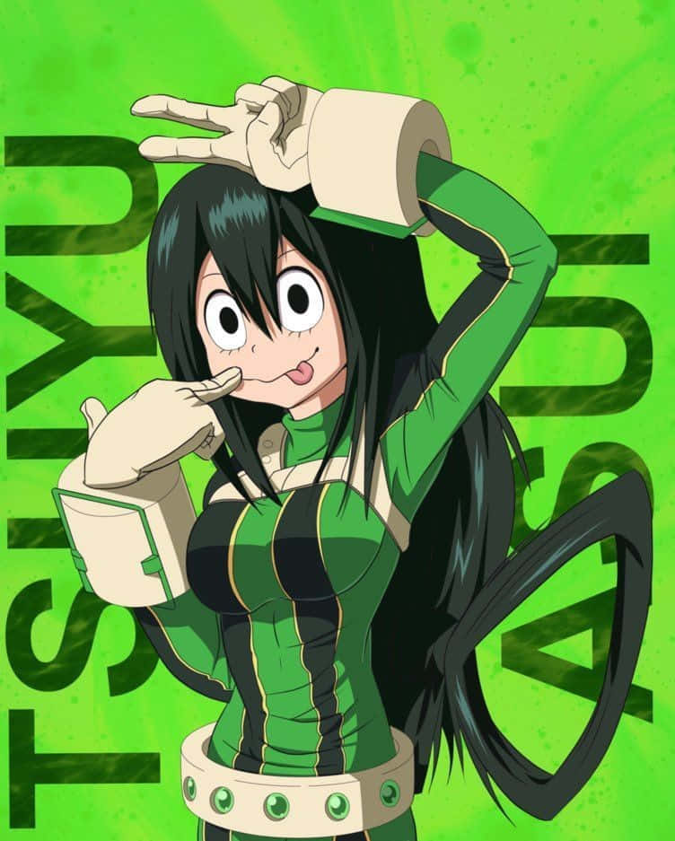 Adorable Froppy Holds Up a Gently Floating Leaf