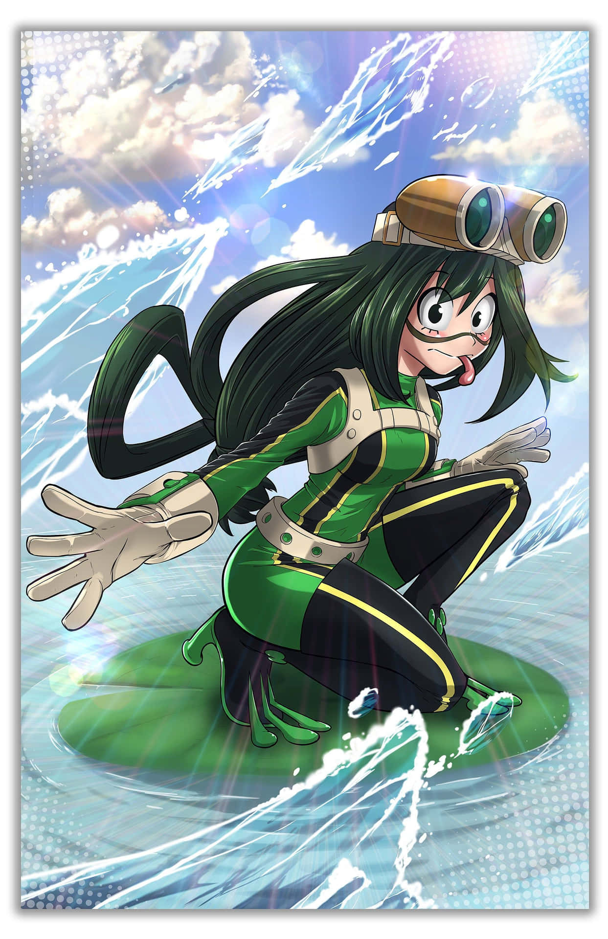 Playing in the Spring with Froppy