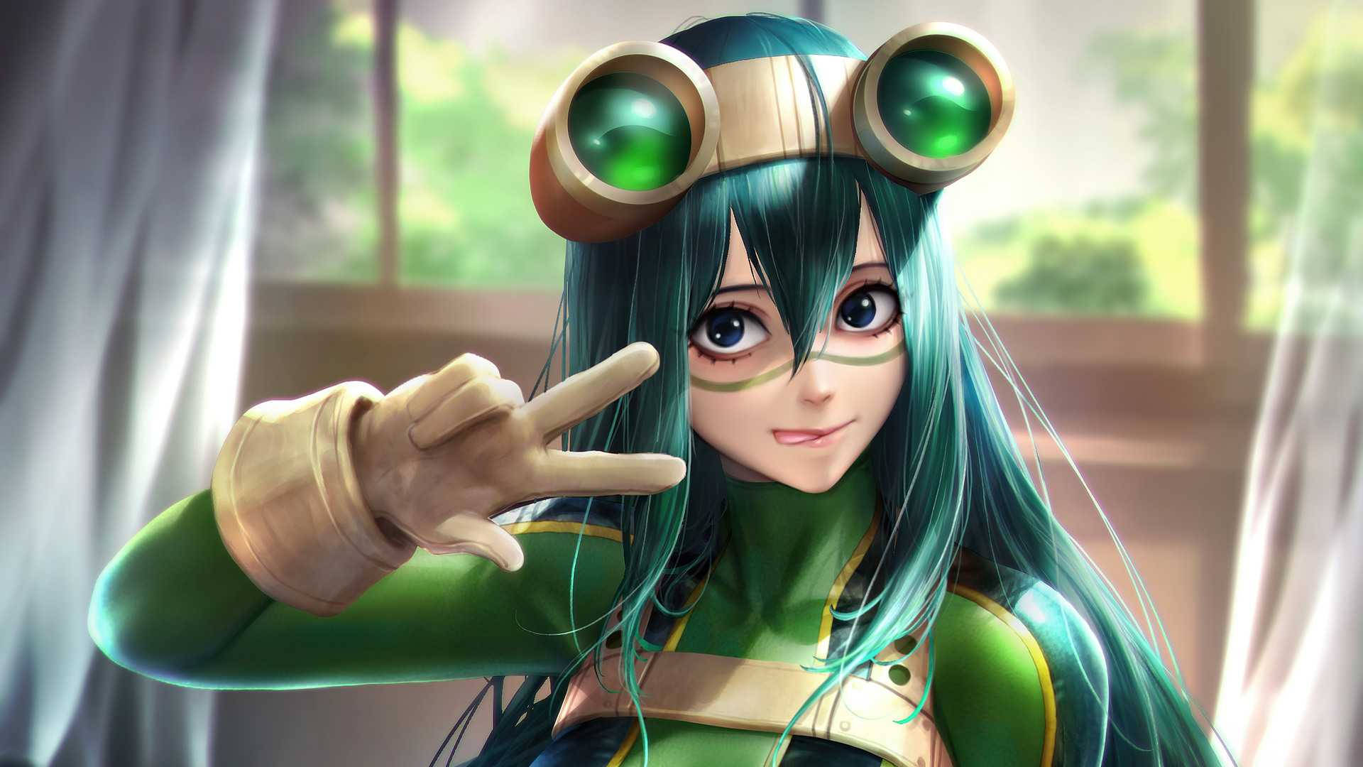 Froppy Doing Peace Sign