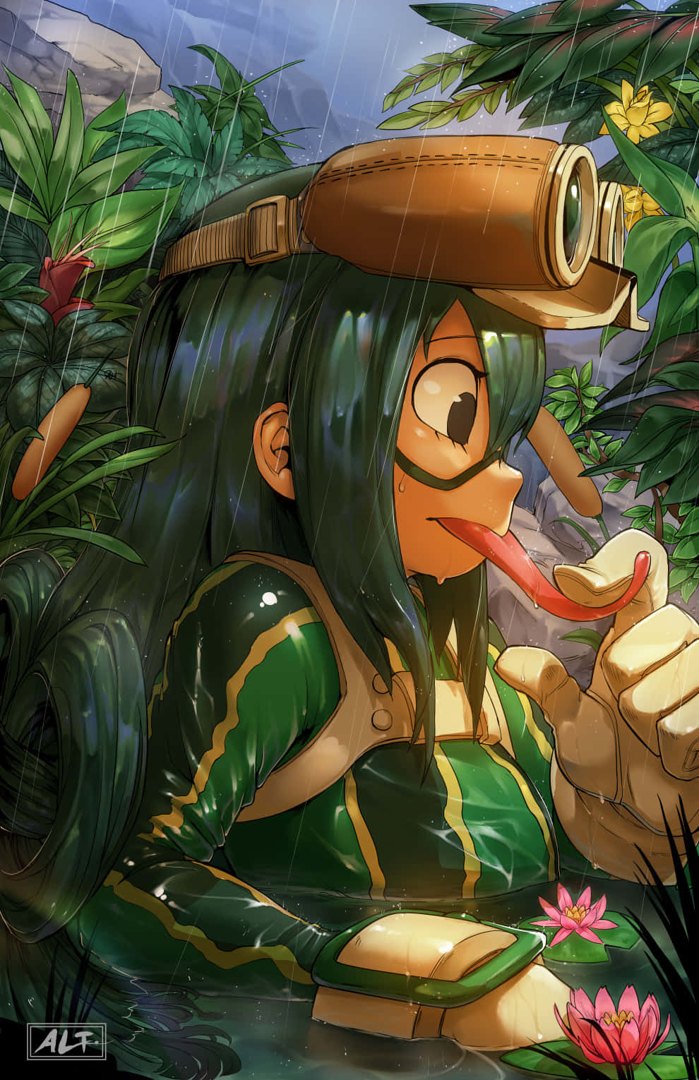 Froppy embraces the beauty of nature