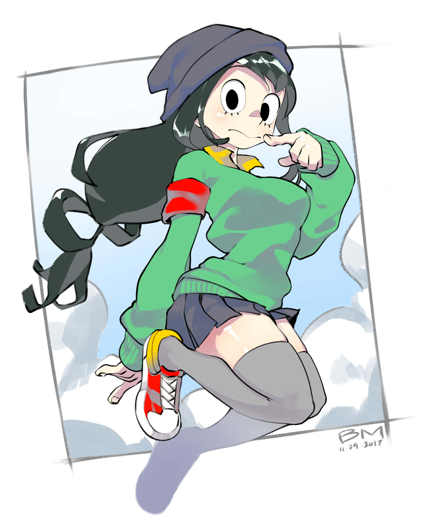 Froppy, a beautiful giant frog character in Haikyuu!
