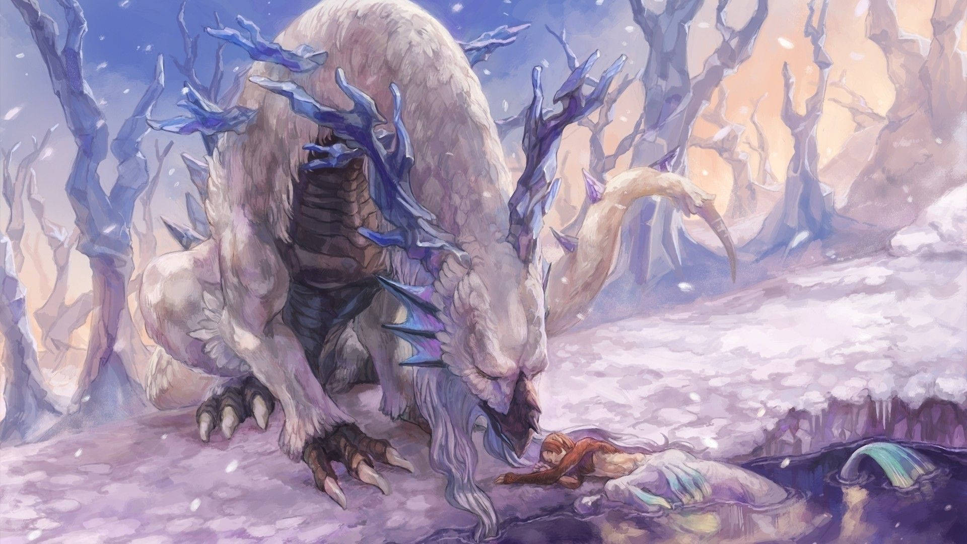Frost Ice Dragon Wallpaper