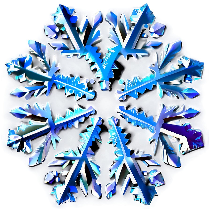 Frost Snowflake Silhouette Png 06262024 PNG