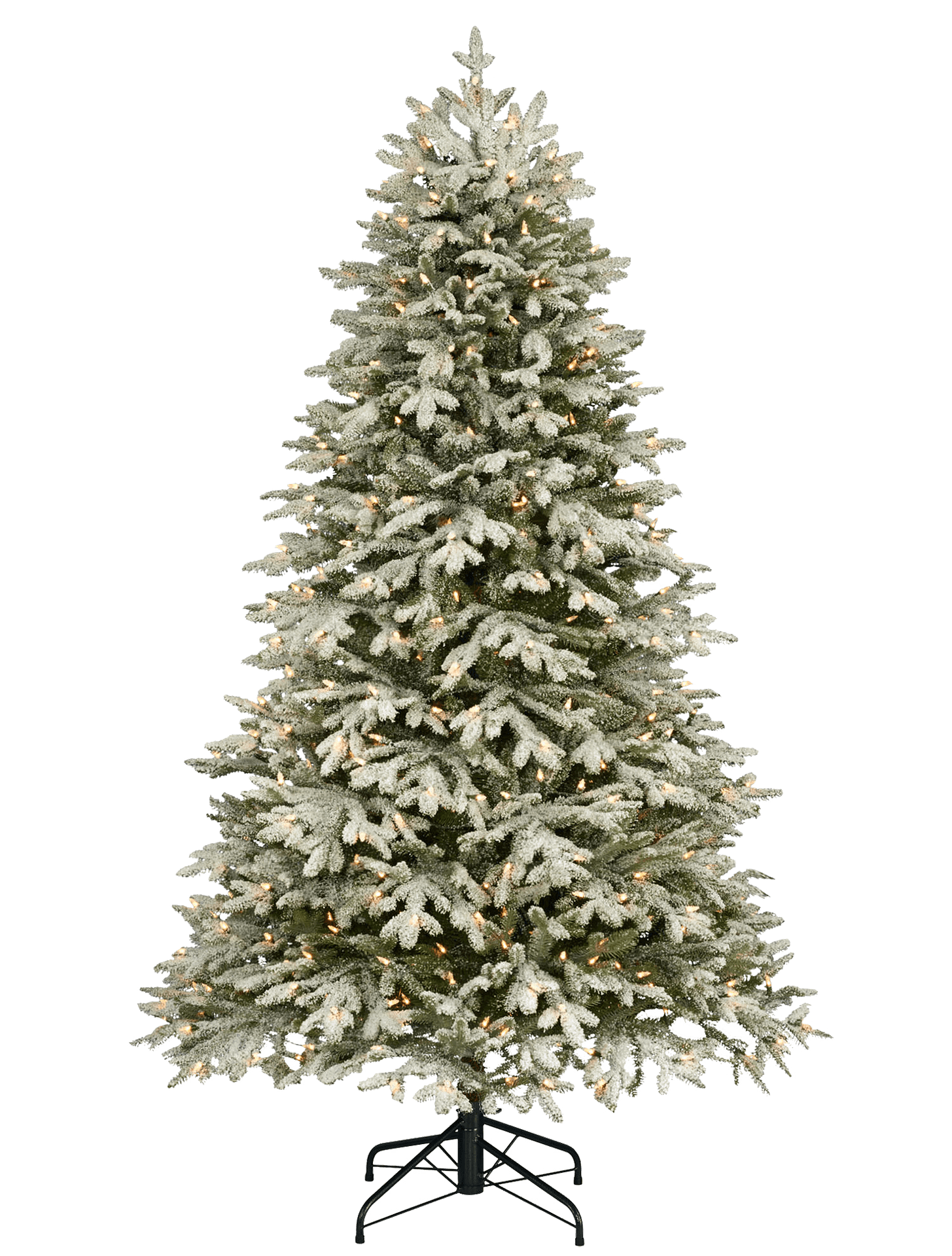Frosted Artificial Christmas Tree PNG