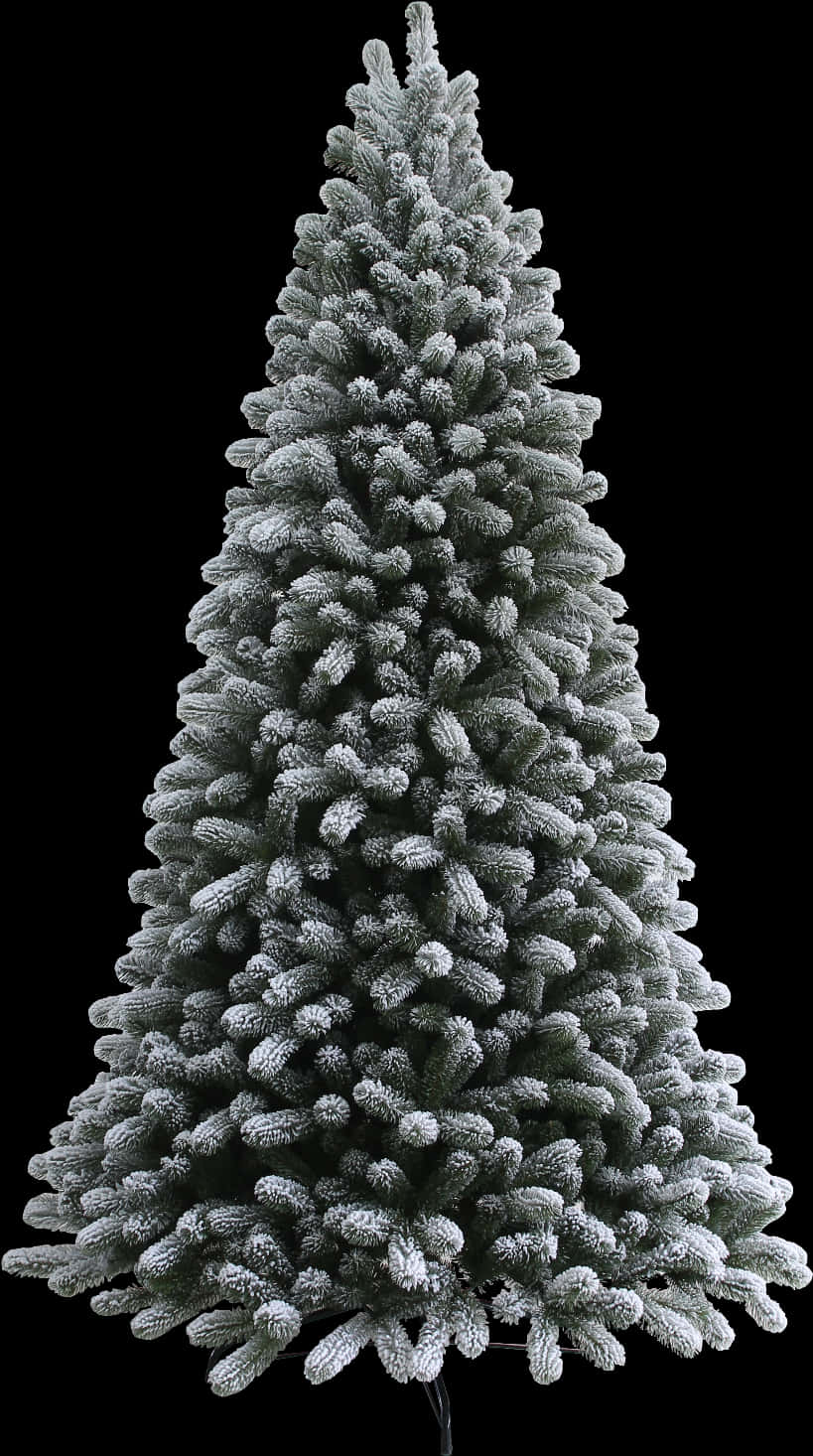 Frosted Artificial Christmas Tree PNG