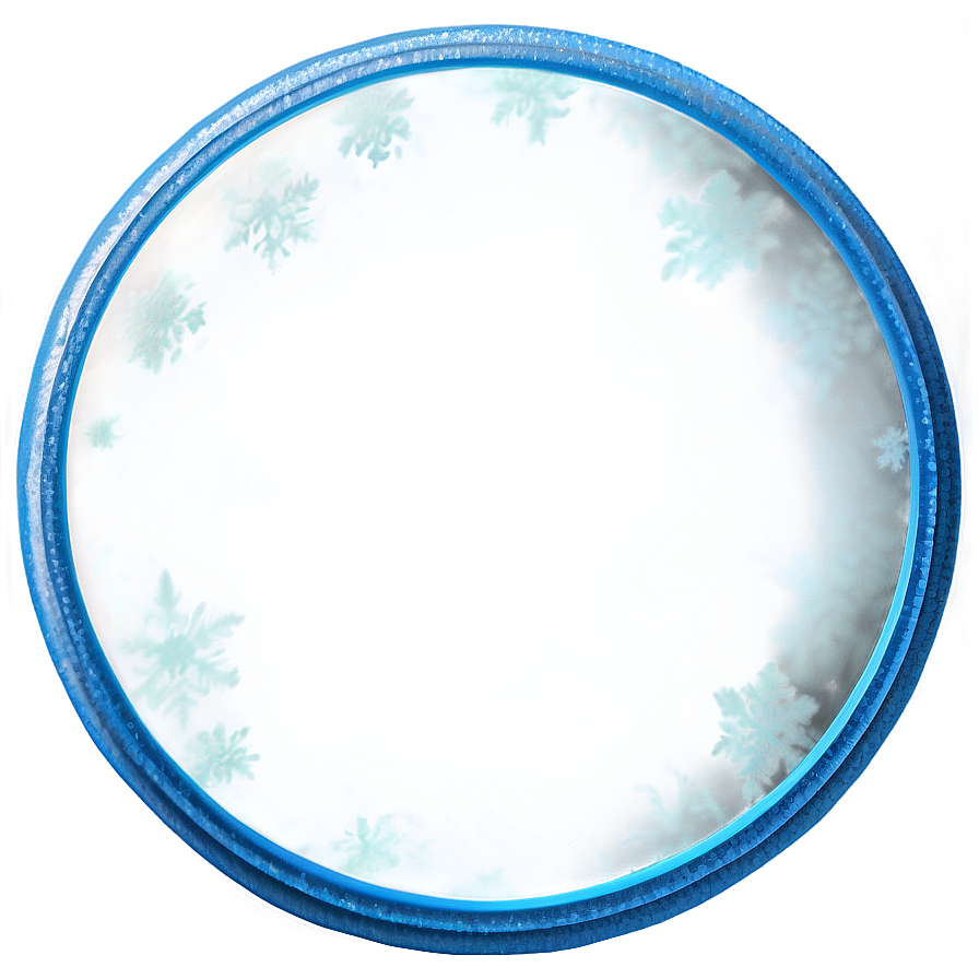 Frosted Blue Circle Png 05252024 PNG