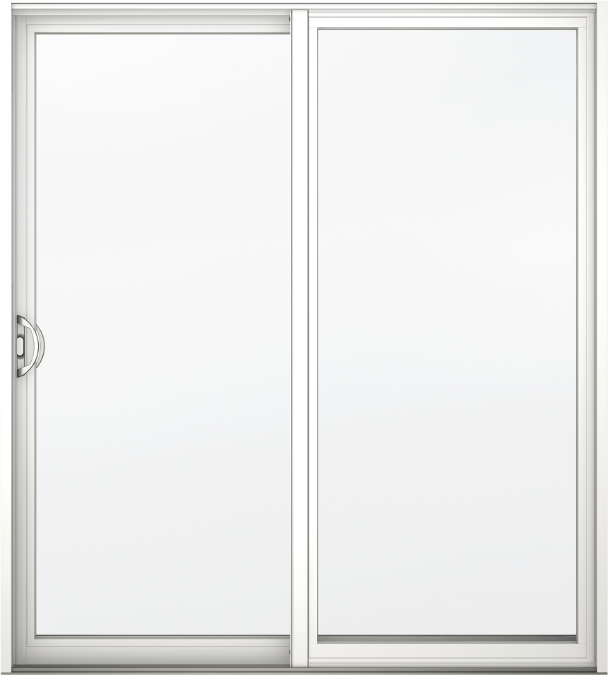 Frosted Glass White Door PNG
