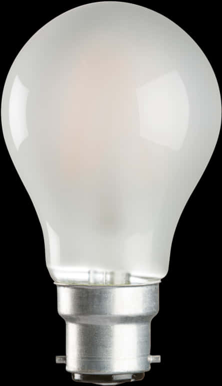 Frosted Incandescent Light Bulb PNG