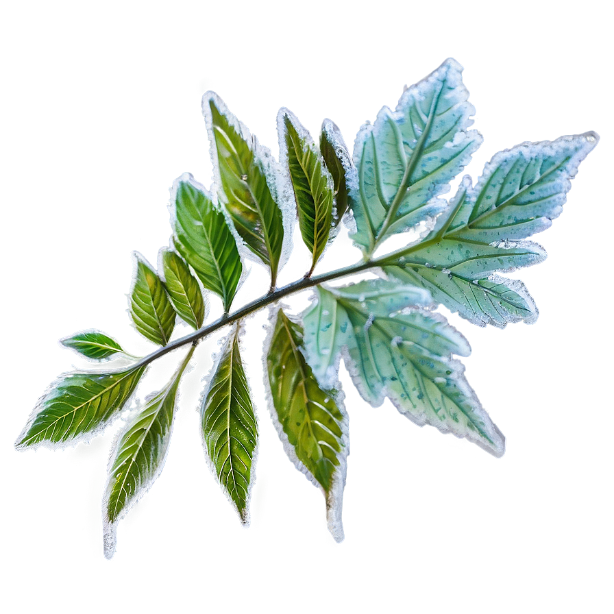 Frosted Leaves Falling Png Hjb85 PNG