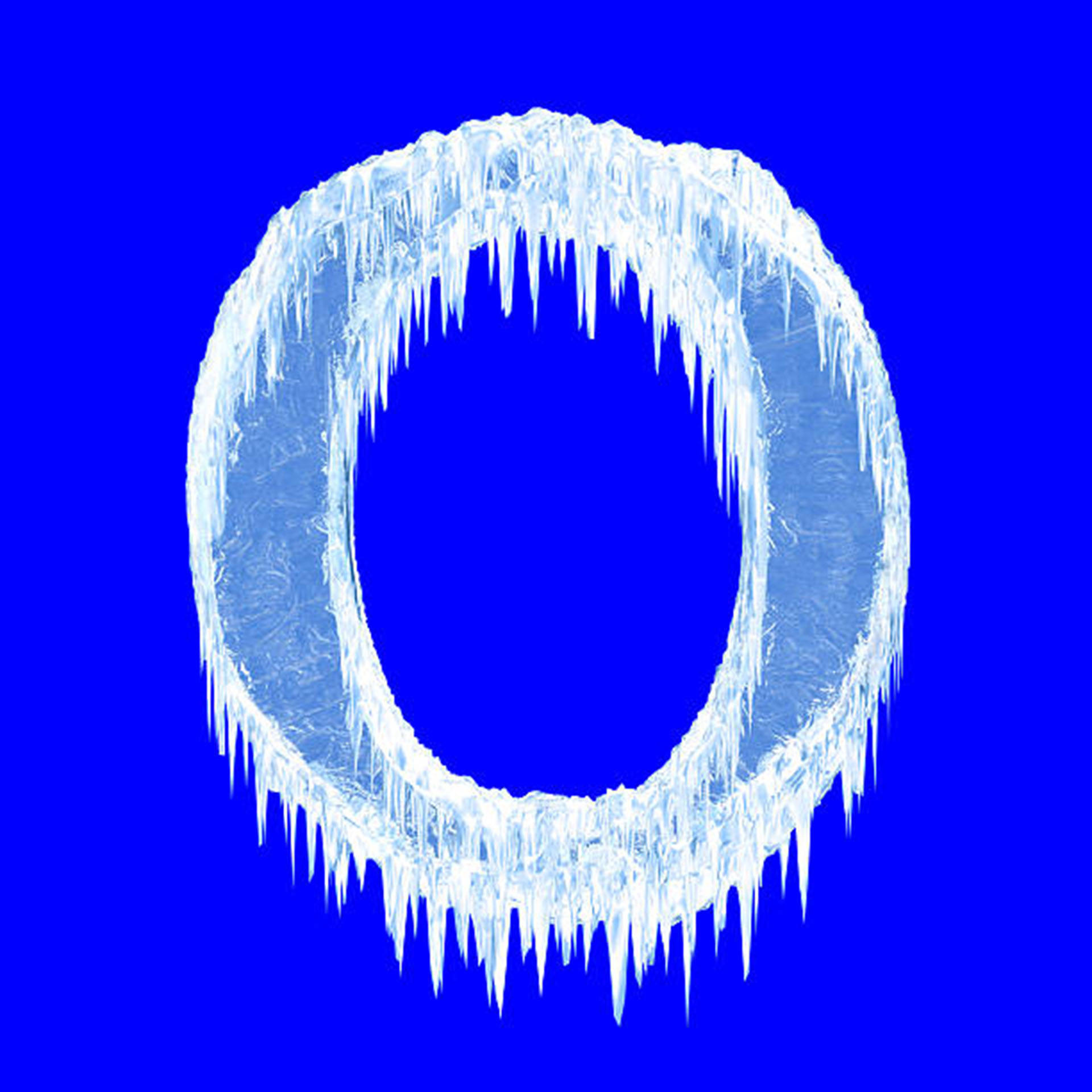 Frosted Letter O