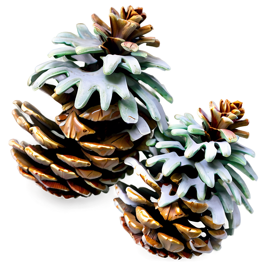 Frosted Pinecone Detail Png 06132024 PNG