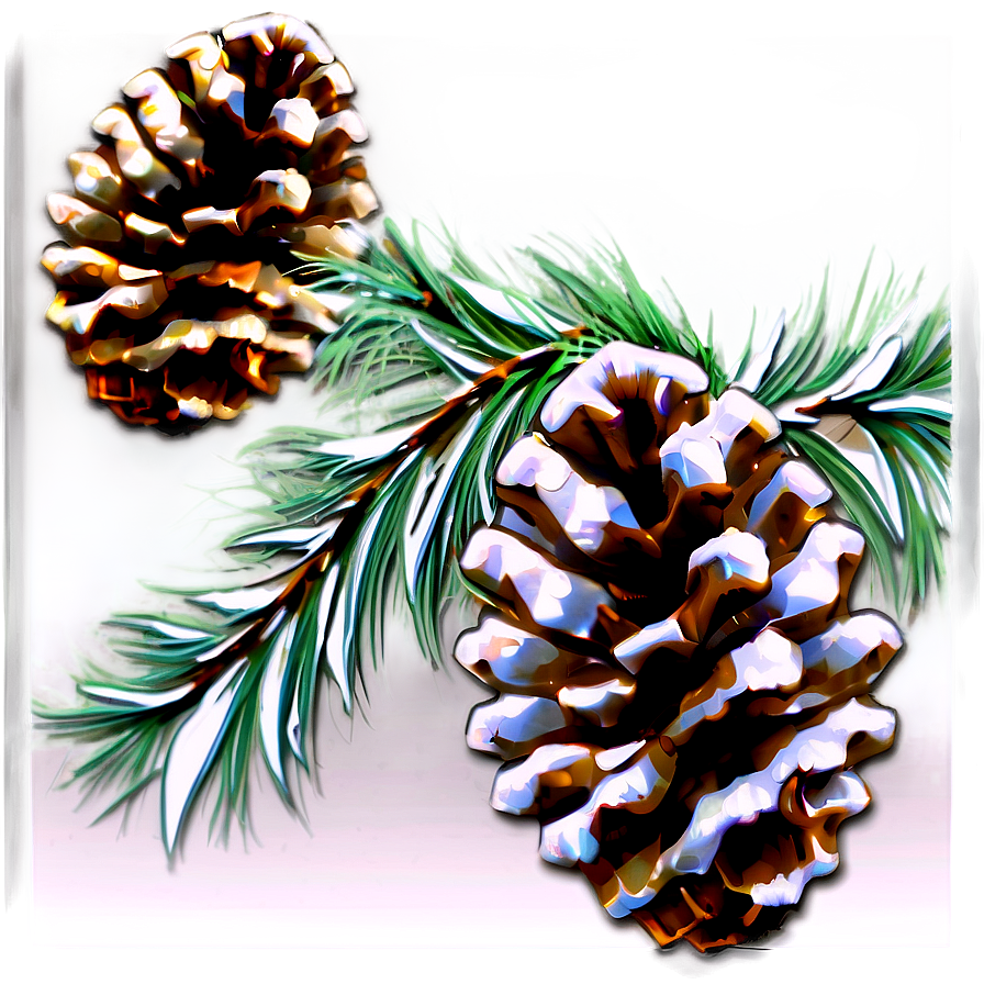 Frosted Pinecone Detail Png Nhp PNG