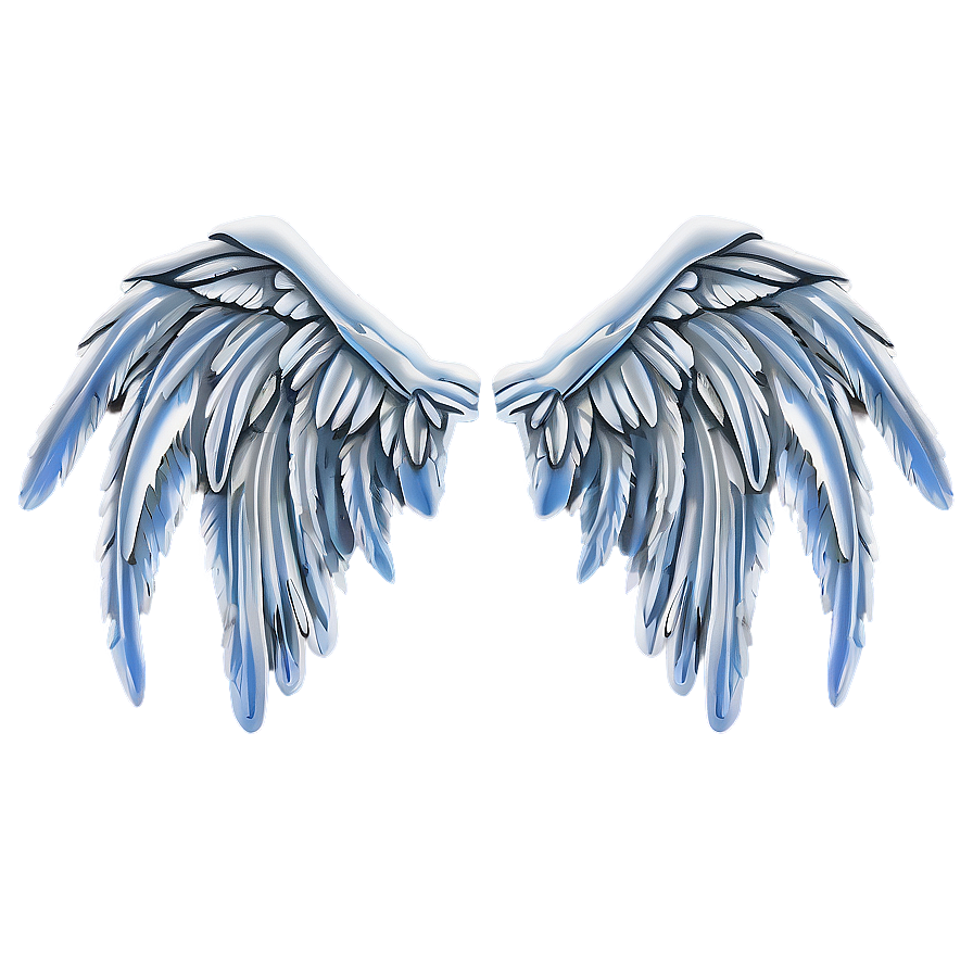 Download Frosty Angel Wings Pattern Png 94 | Wallpapers.com