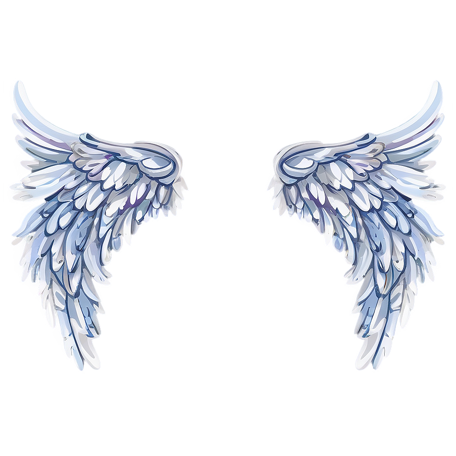 Frosty Angel Wings Pattern Png Mam PNG