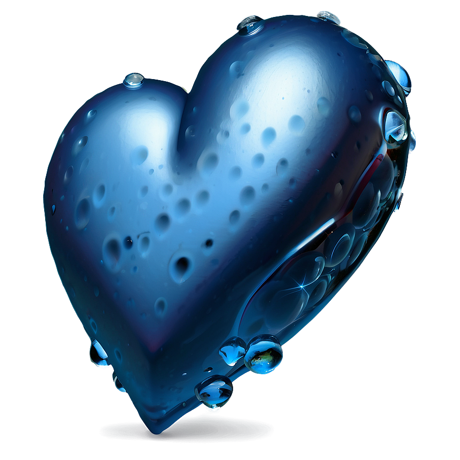 Frosty Blue Heart Icon Png 57 PNG