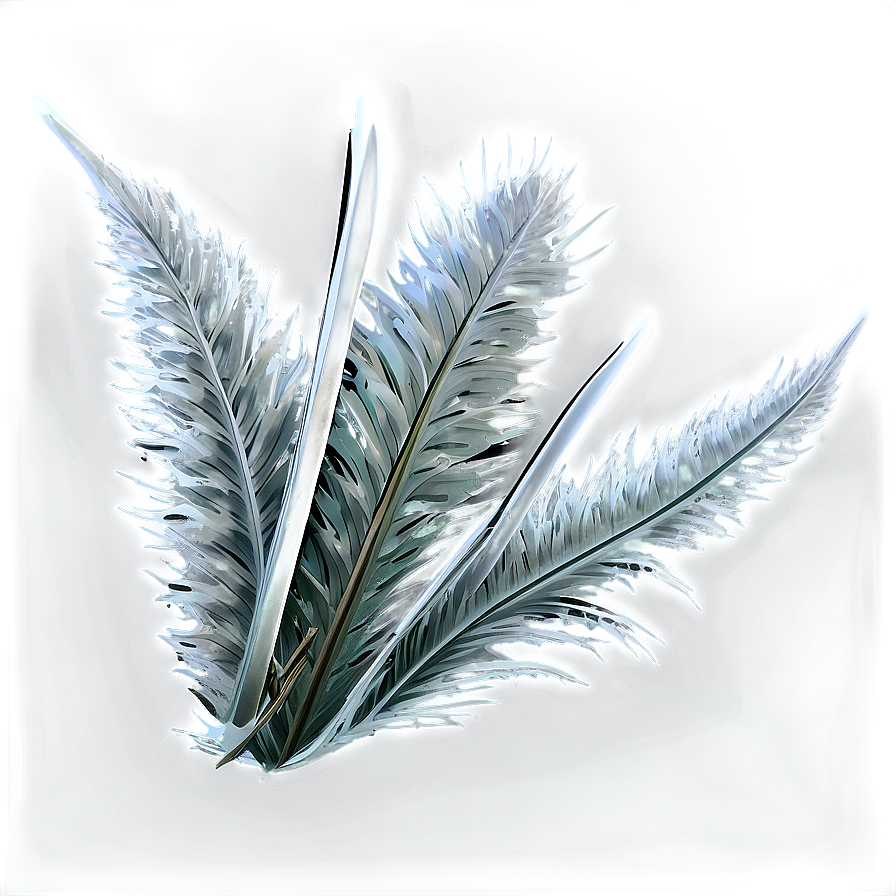 Frosty Grass Blades Png 04292024 PNG