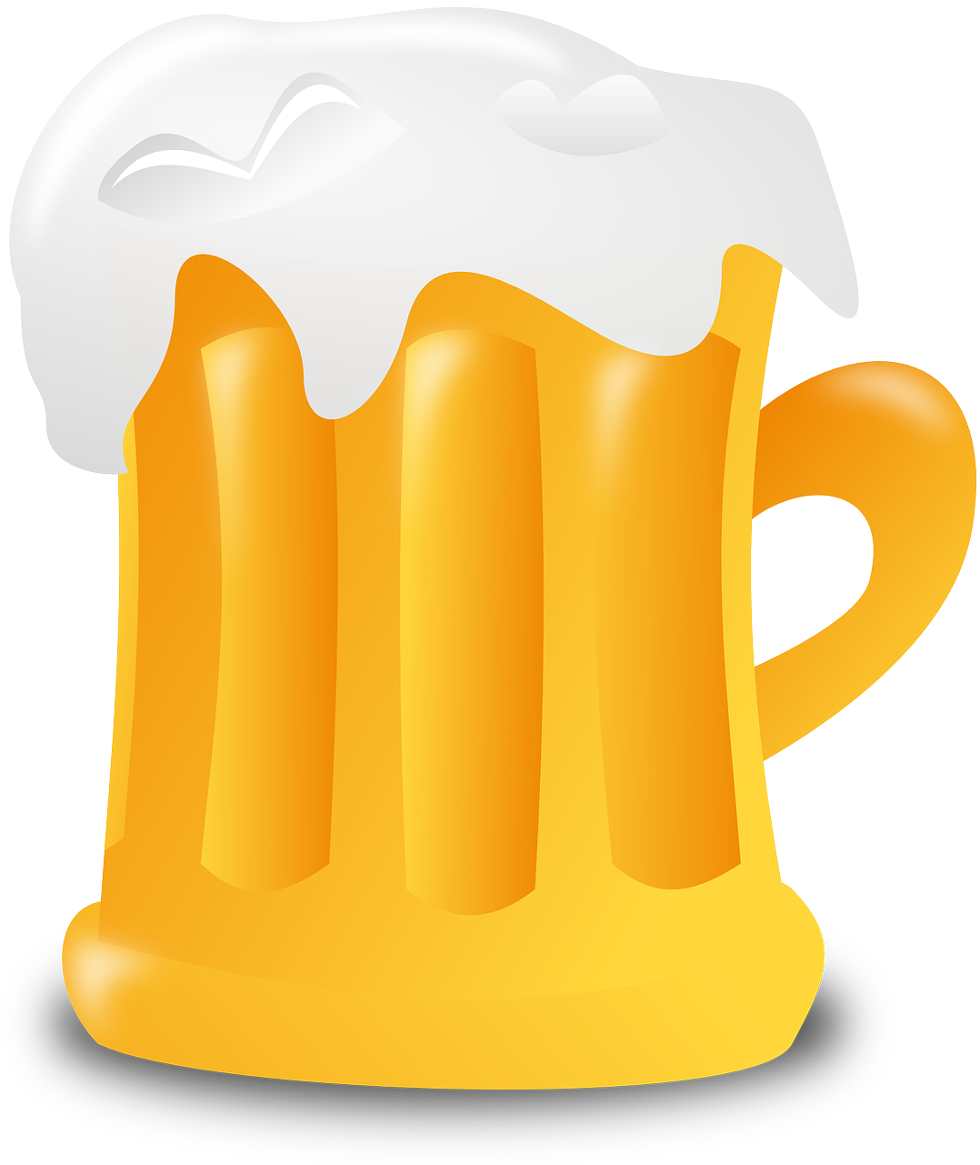 Frothy Beer Mug Illustration PNG