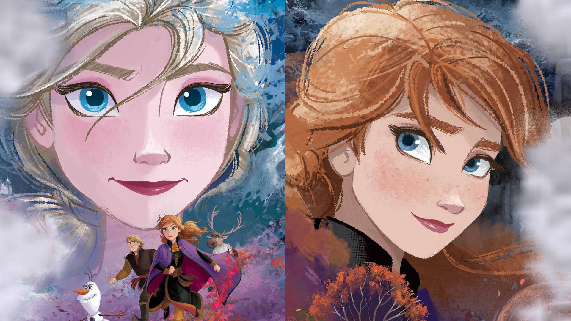 Caption: Faithful Bond - Elsa And Anna From Frozen 2 Wallpaper