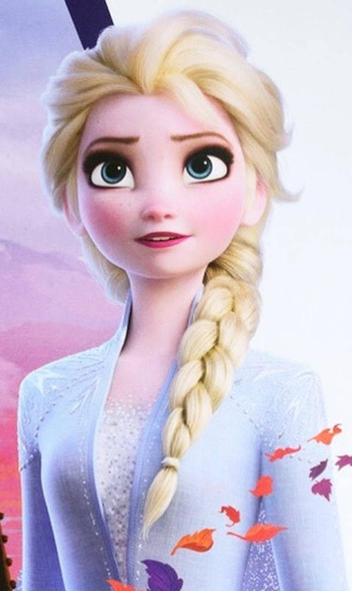 Elsa sporting a braided hairstyle in 