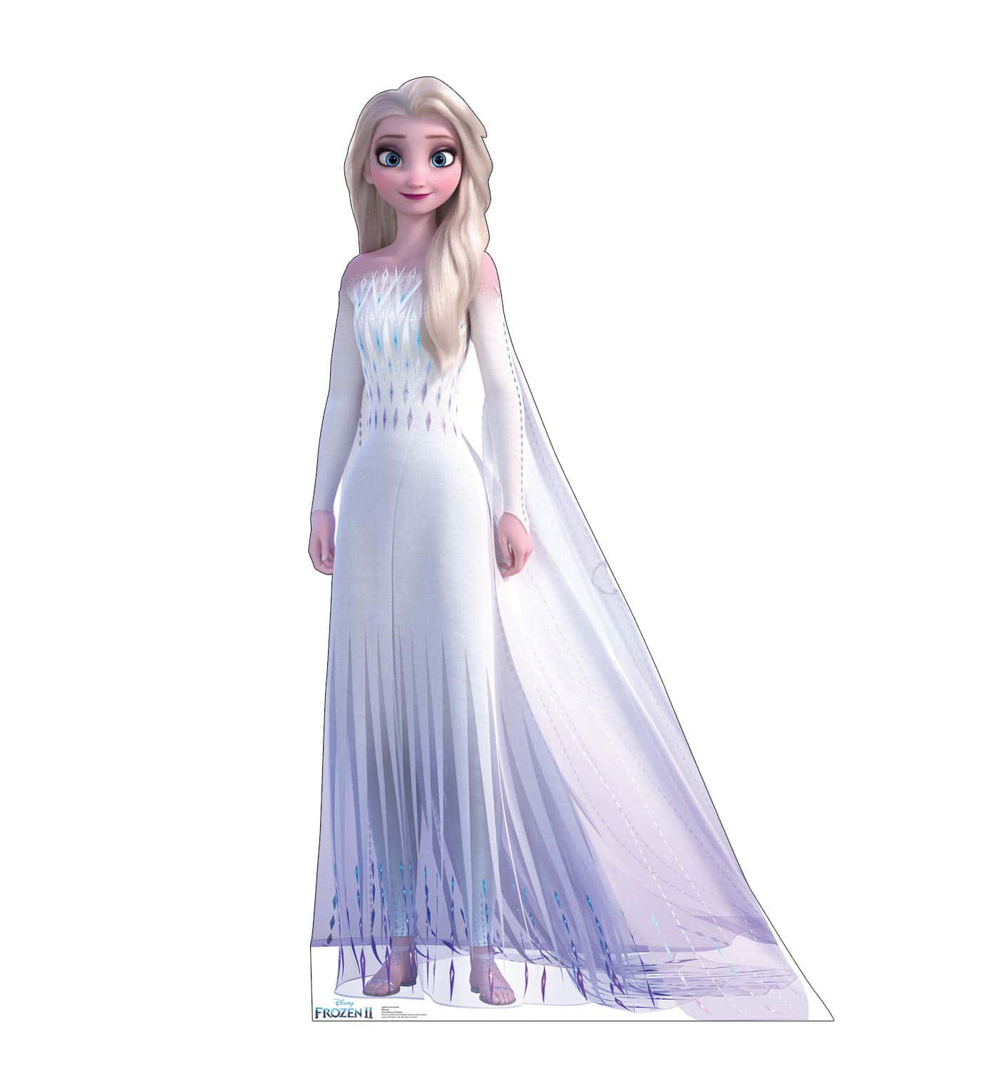 Elsanel Suo Magico Vestito Bianco Di Frozen 2 Sfondo