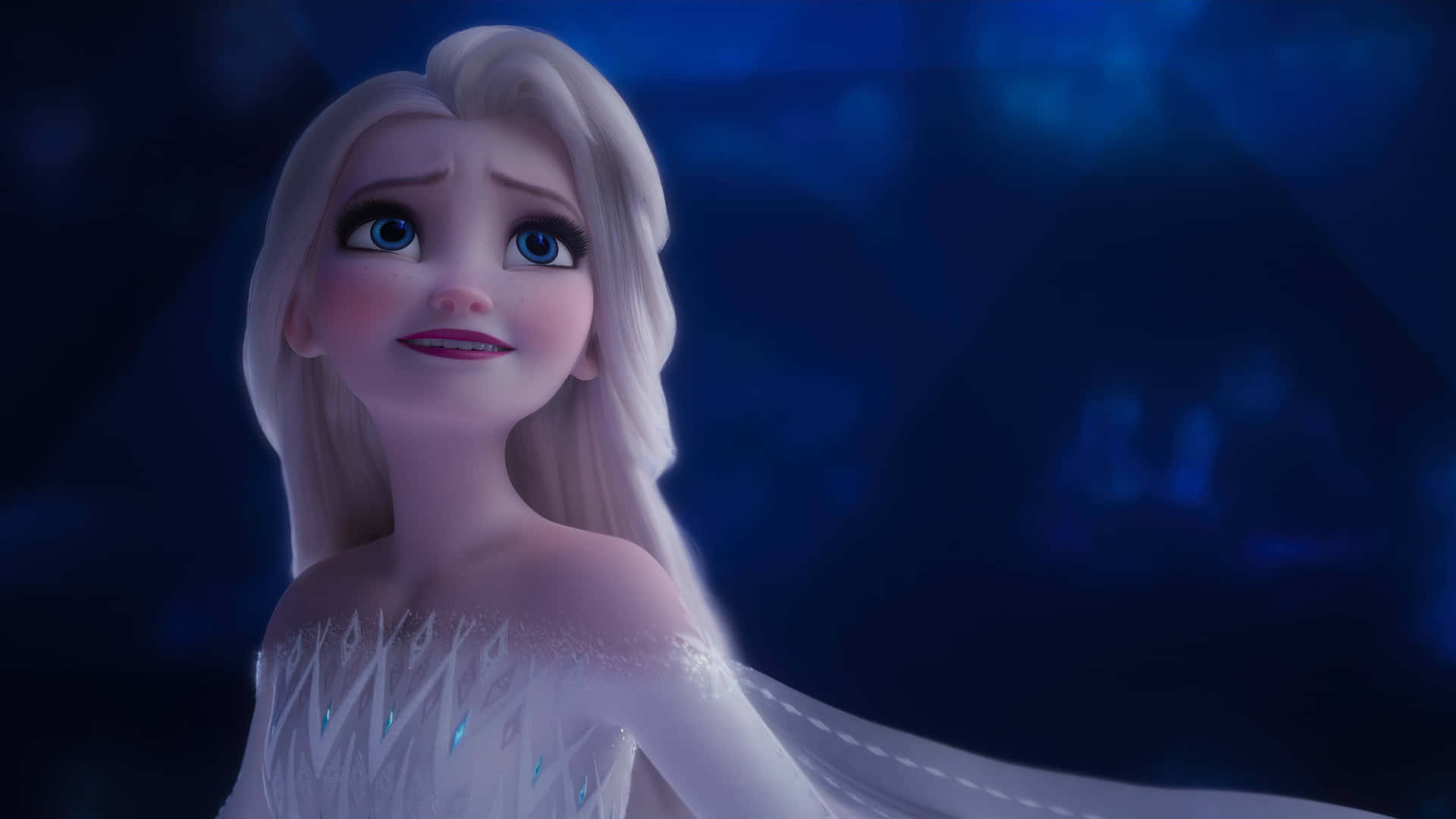 Experimentainfinitas Posibilidades Mágicas Con El Vestido Blanco De Elsa De Frozen 2. Fondo de pantalla