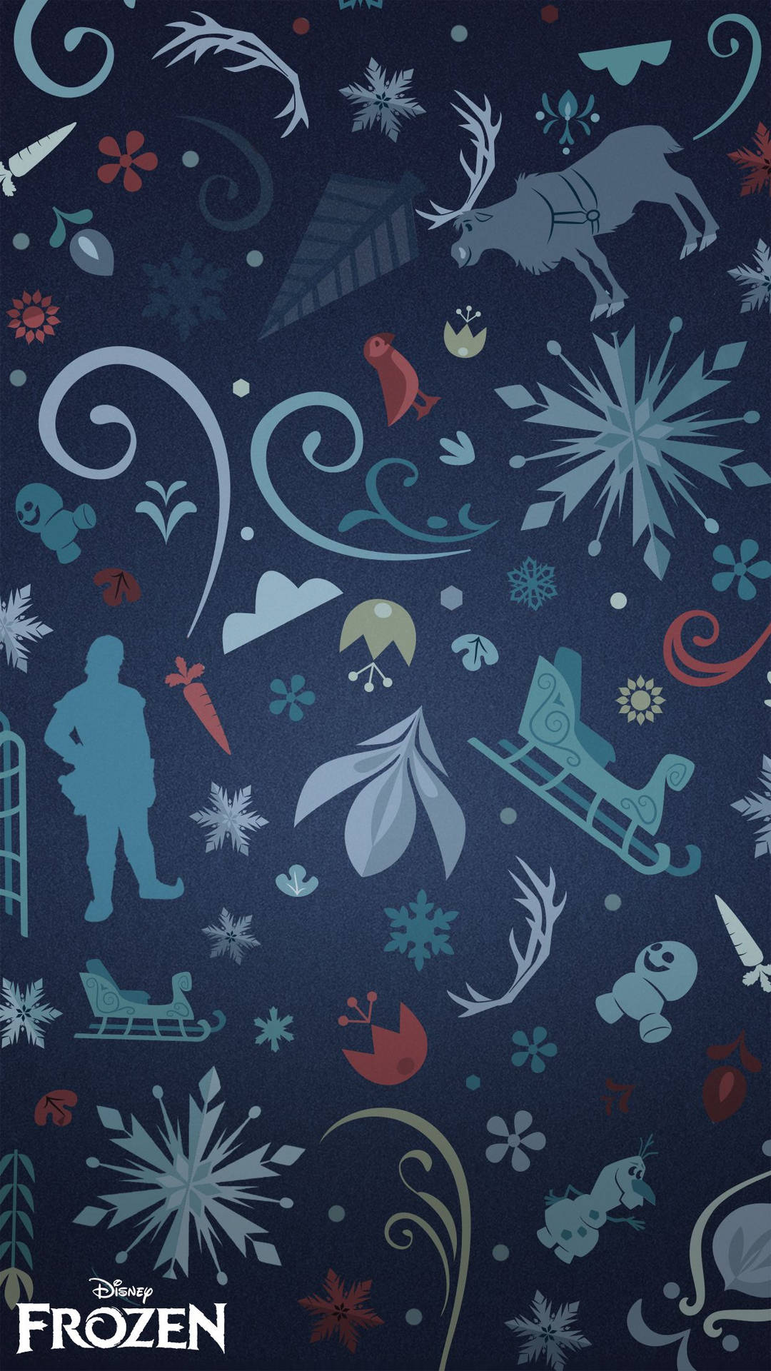 Anna embarks on a journey of adventure with the help of Kristoff Wallpaper